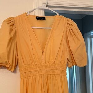 Women's Long Sleeve Dress in Vibrant Yellow